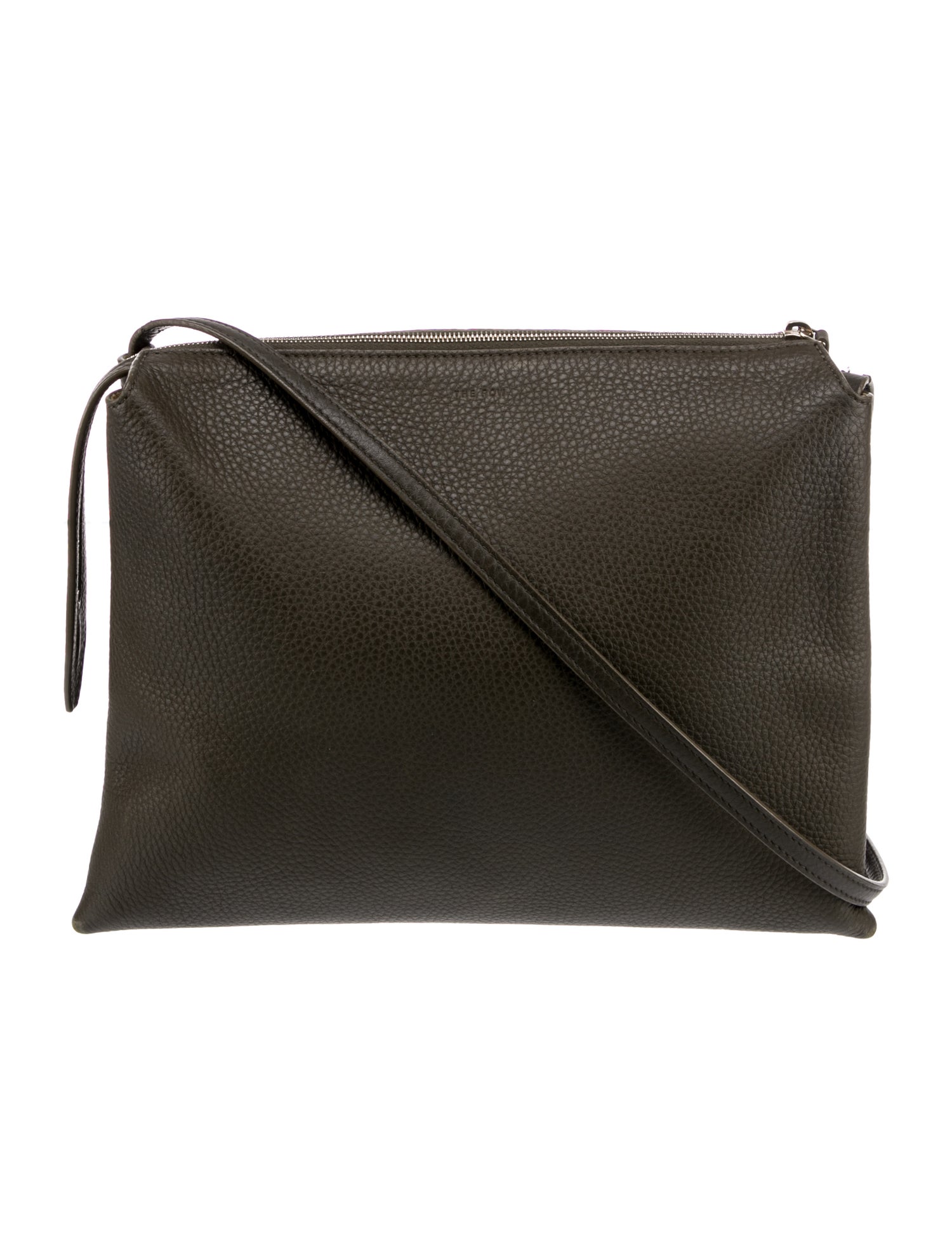 The Row Graphite レザー Nu Twin Clutch バッグ The Row 】Graphite レザー Nu Twin Clutch バッグ (The Row