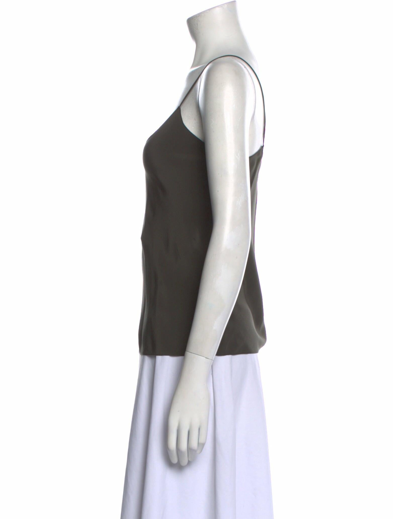 The Row Silk V-Neck Top