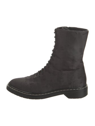 The Row Distressed Accents Combat Boots