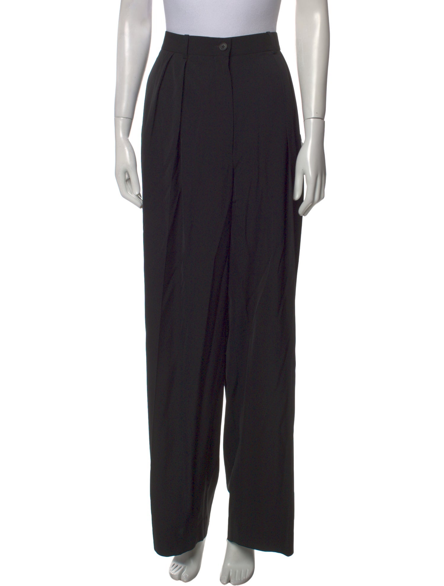 大人気【The Row】Igor high-rise wide-leg pants コットン製 The Row Igor Wide Leg Pants w/ Tags - Black, 13.5