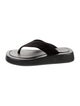The Row Velvet Flip Flops