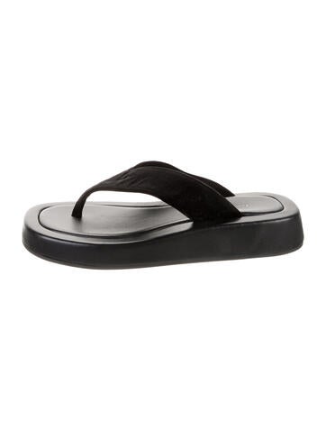 The Row Sandals Velvet Flip Flops Us5, It35 | 5