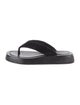 The Row Velvet Flip Flops