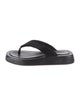 The Row Suede Flip Flops