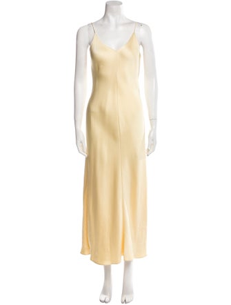 The Row V-Neck Long Dress