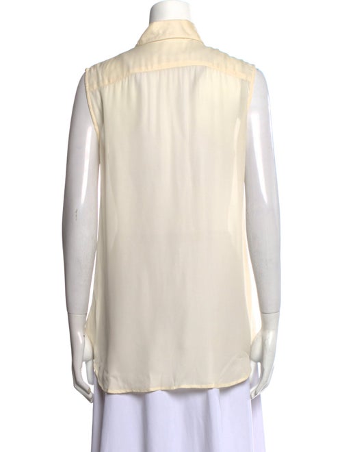 The Row Silk Sleeveless Button-Up Top