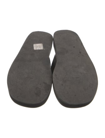 The Row Leather Flip Flops