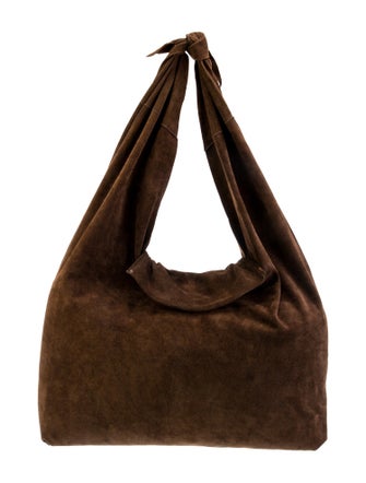 The Row Suede Bindle Hobo