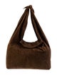 The Row Suede Bindle Hobo