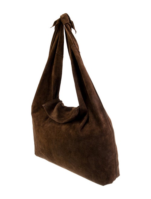 The Row Suede Bindle Hobo