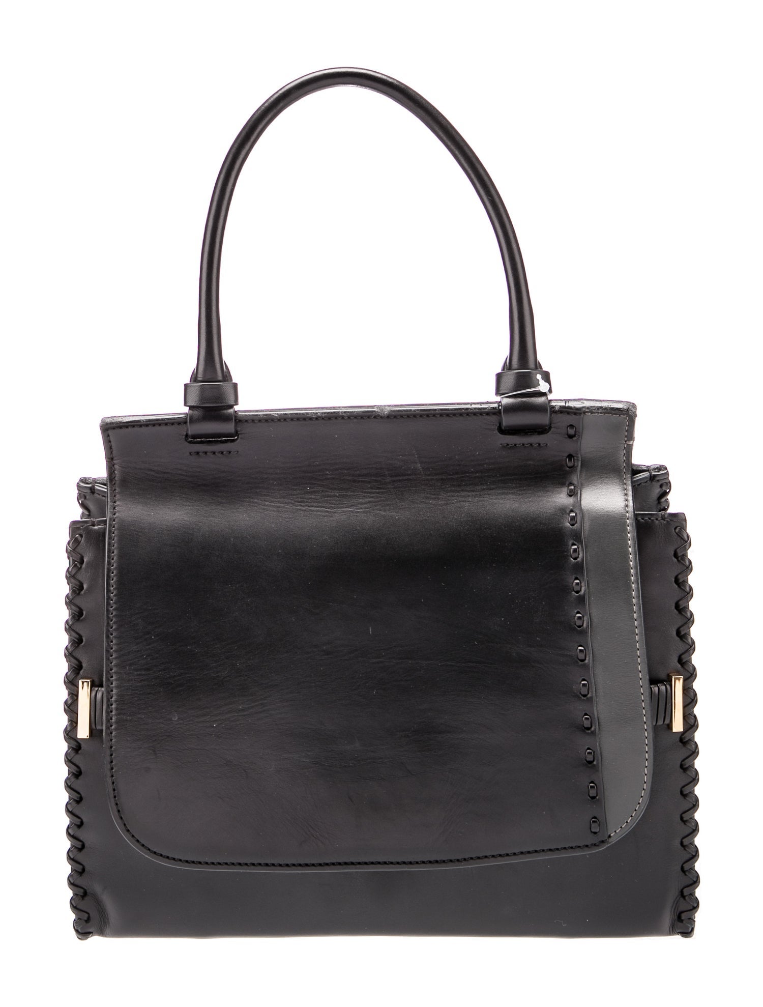 The Row Leather Sideby Top