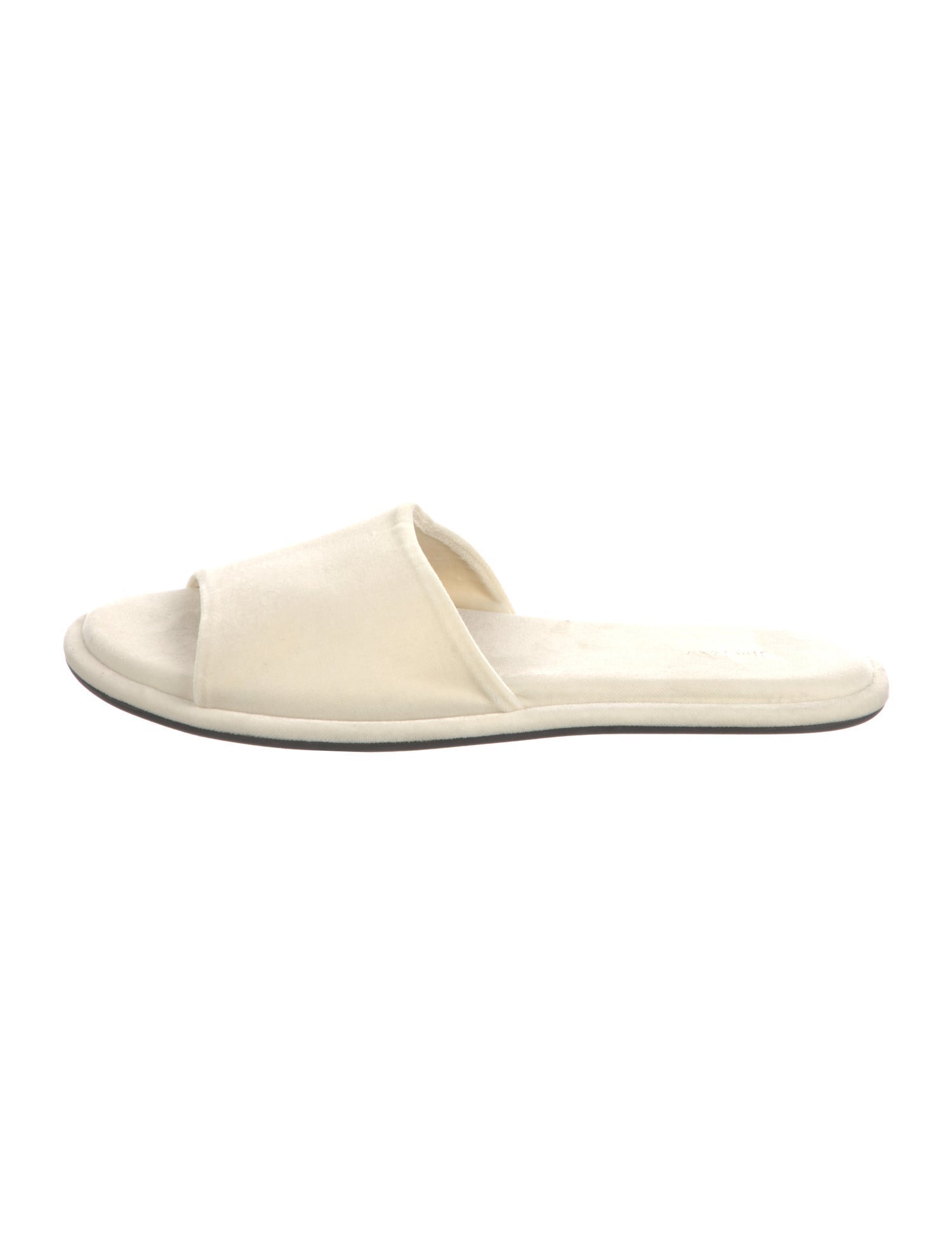 The Row Velvet Slides
