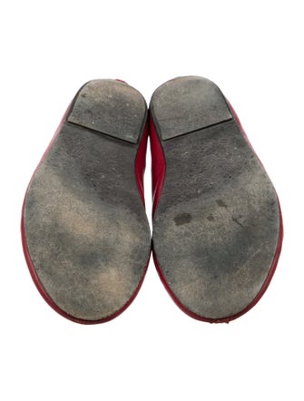 The Row Leather Mary Jane Flats