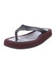 The Row Leather Flip Flops