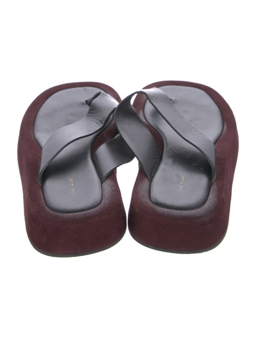 The Row Leather Flip Flops