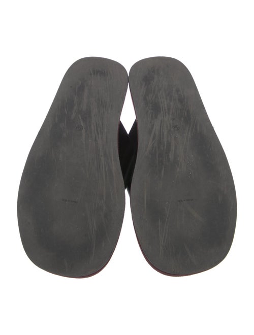 The Row Leather Flip Flops