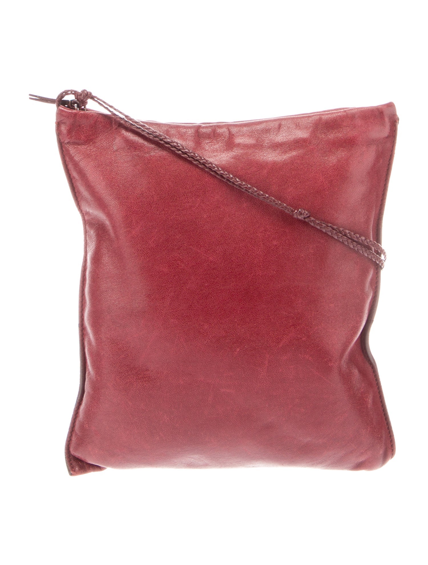 The Row Leather Pocket Bag Red Crossbody Bags, Handbags THR157387