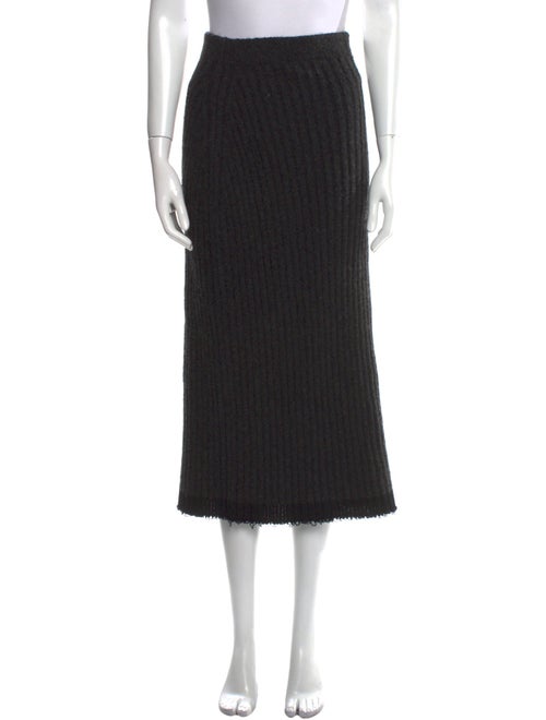 The Row Fringe Trim Accent Midi Length Skirt