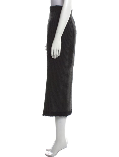 The Row Fringe Trim Accent Midi Length Skirt