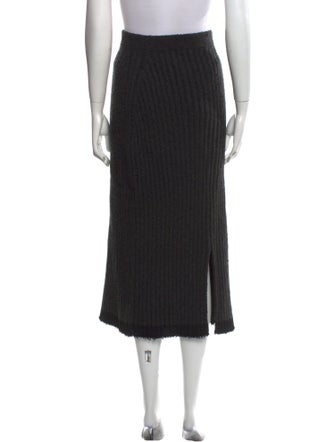 The Row Fringe Trim Accent Midi Length Skirt