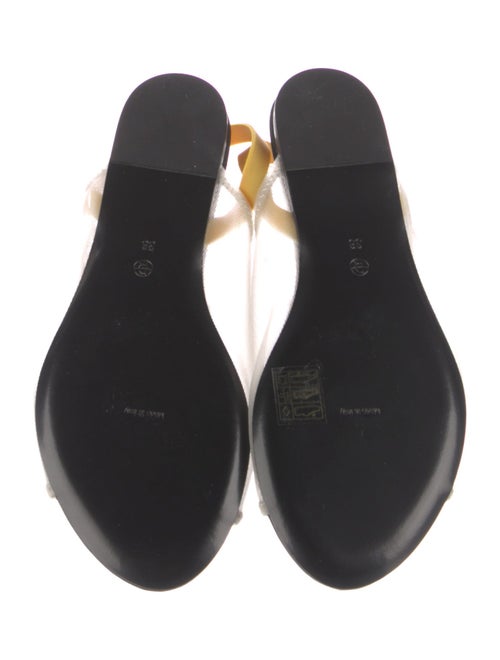 The Row Colorblock Pattern Mesh Accents Slingback Sandals