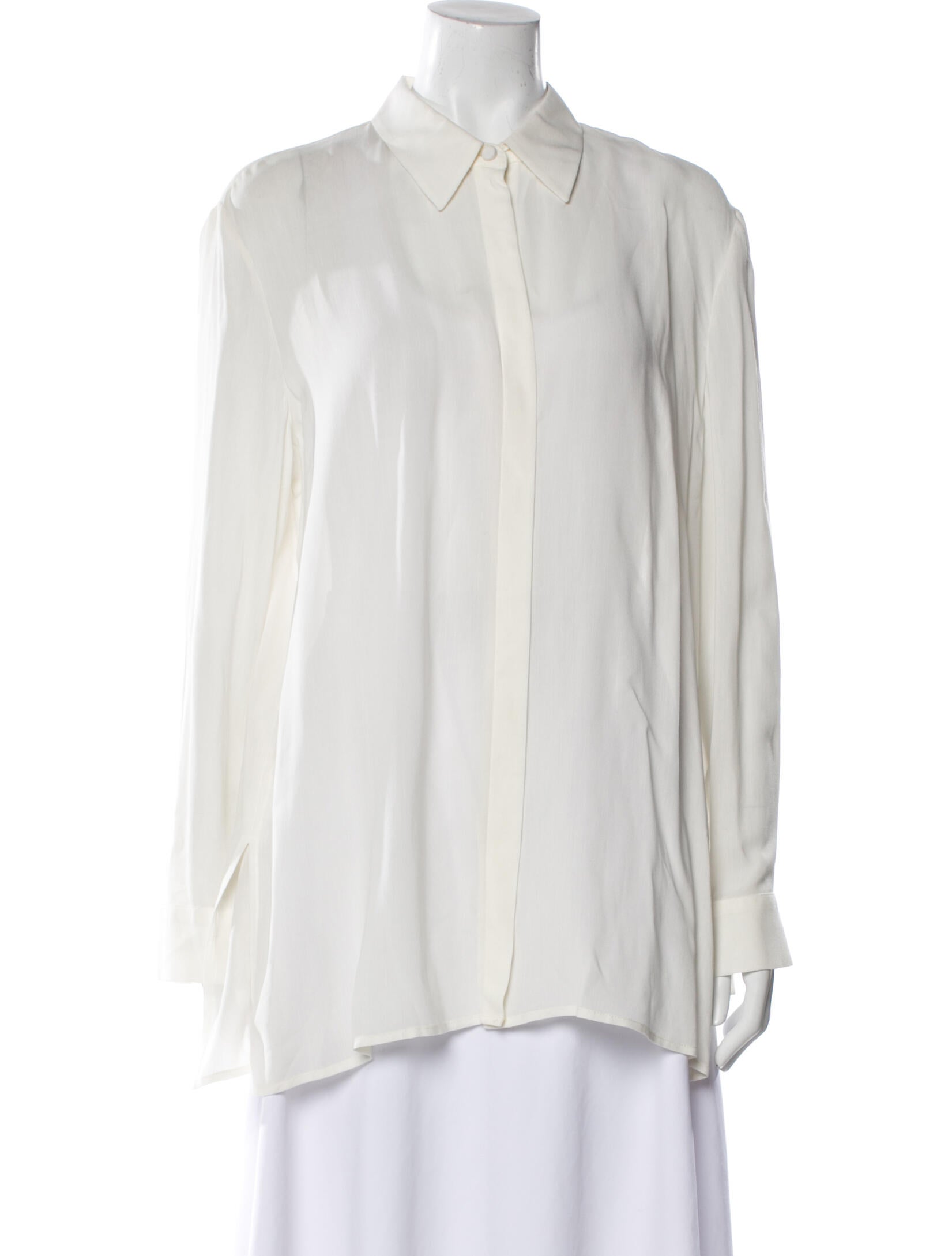 The Row Long Sleeve Button-Up Top
