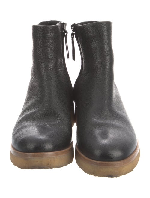 The Row Leather Moto Boots