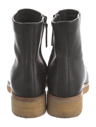 The Row Leather Moto Boots