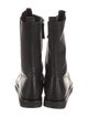 The Row Leather Printed Combat Boots