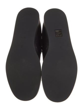 The Row Leather Printed Combat Boots