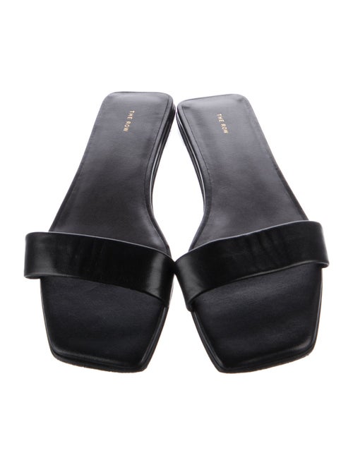 The Row Leather Slides