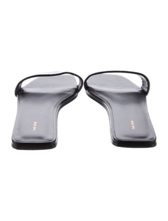 The Row Leather Slides
