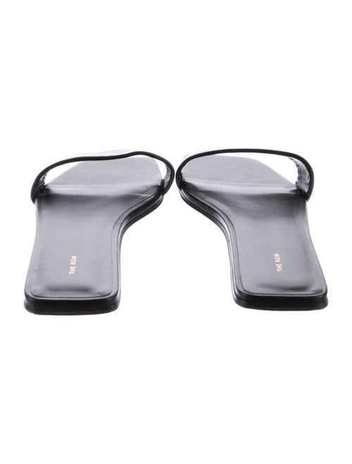 The Row Leather Slides