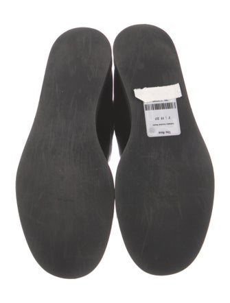 The Row Leather Combat Boots