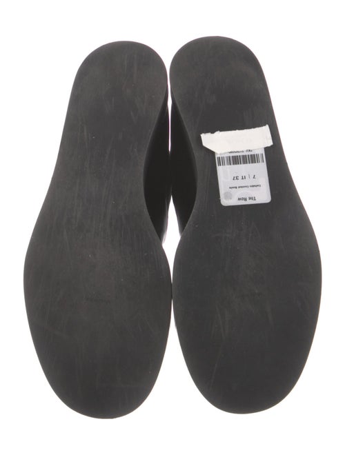 The Row Leather Combat Boots