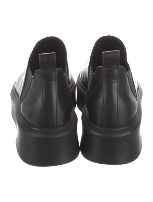 The Row Leather Whipstitch Trim Chelsea Boots