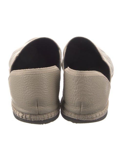 The Row Leather Whipstitch Trim D'Orsay Flats