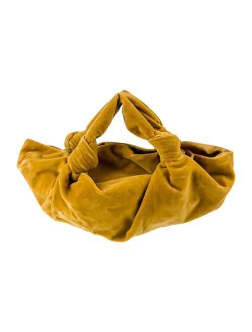 The Row Velvet Top Handle Bag