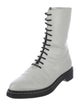 The Row Leather Combat Boots