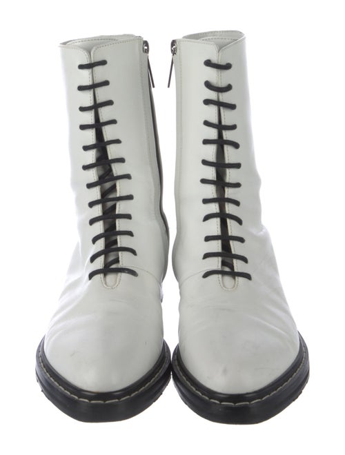 The Row Leather Combat Boots