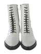 The Row Leather Combat Boots