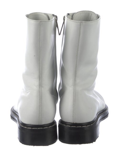 The Row Leather Combat Boots