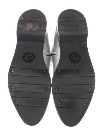 The Row Leather Combat Boots