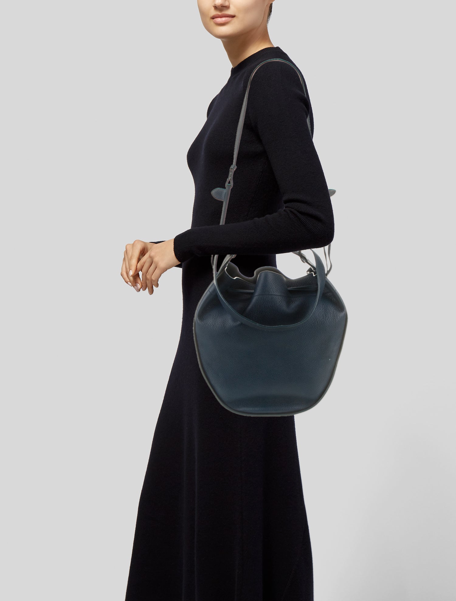 The Row Leather Drawstring