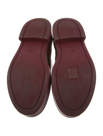 The Row Leather Combat Boots