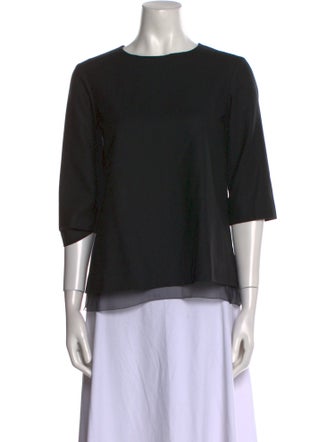 The Row Virgin Wool Bateau Neckline Top