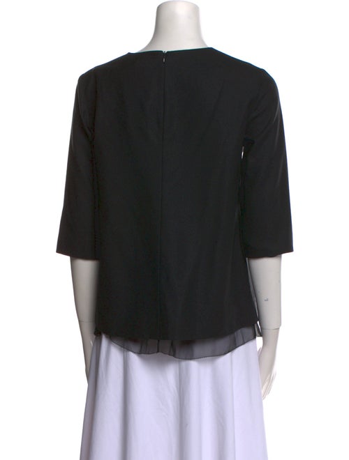 The Row Virgin Wool Bateau Neckline Top