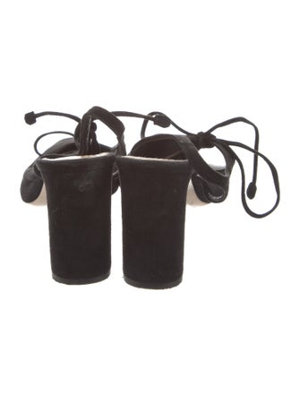 The Row Suede Slingback Pumps