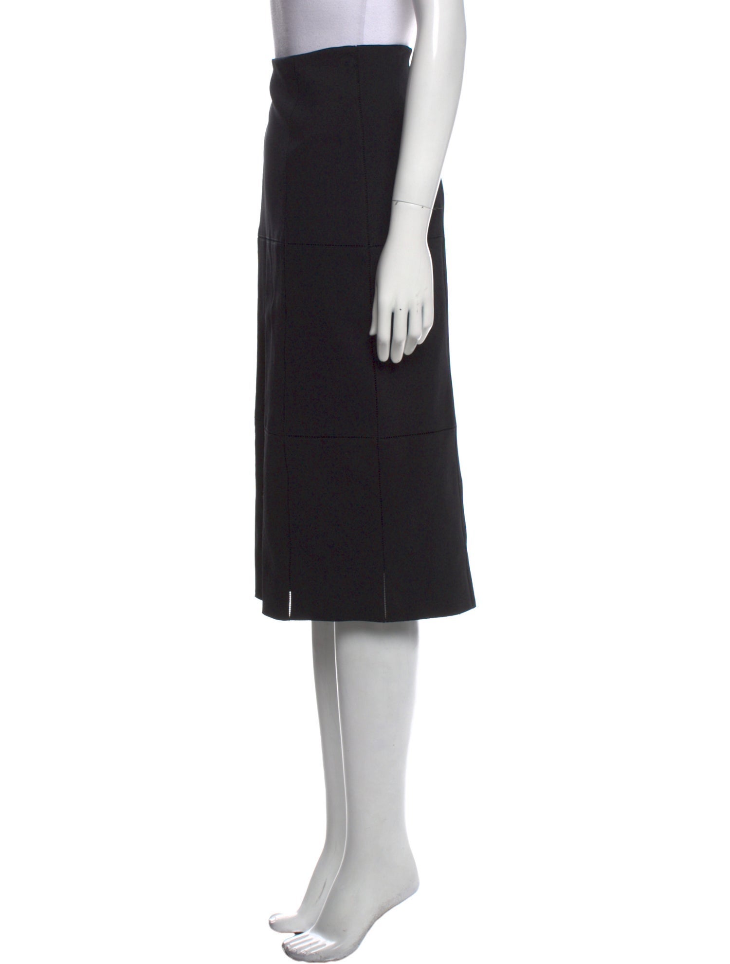 The Row Lasercut Accents Knee-Length Skirt w/ Tags