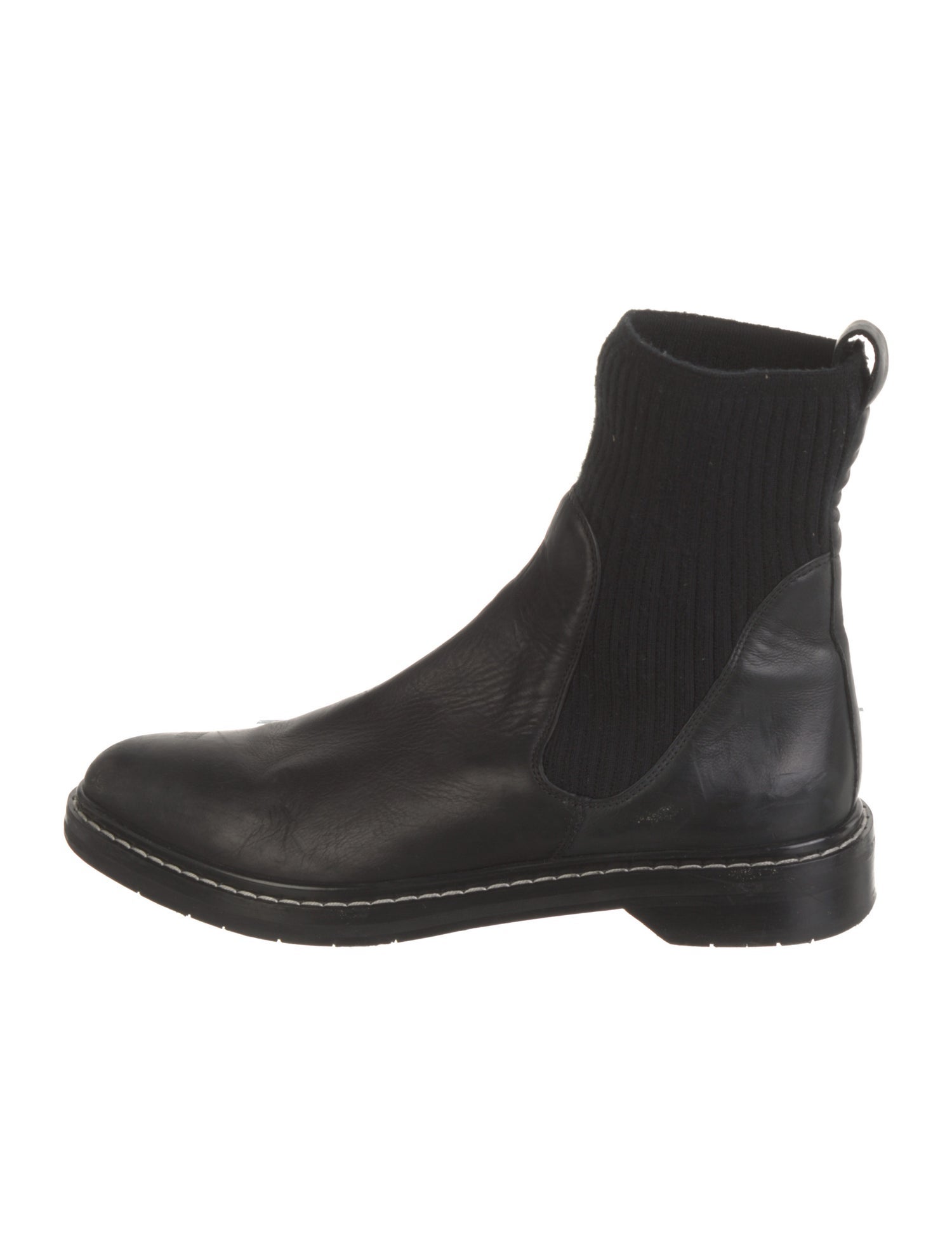 The Row Leather Chelsea Boots